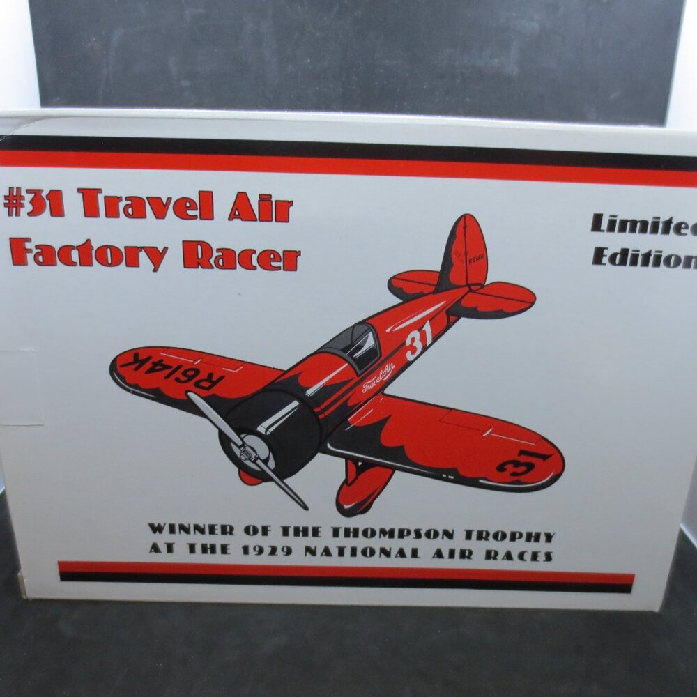 Spec Cast 1929 Travel Air #31 Factory Racer Limited Edition Airplane Bank - NIB
